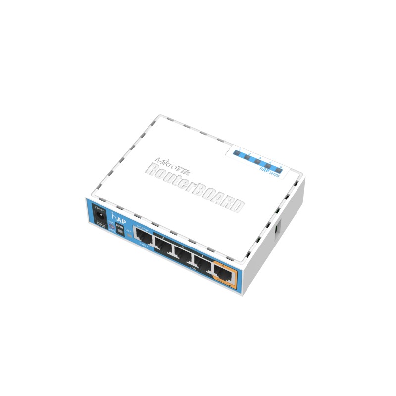 Mikrotik hAP Bianco Supporto Power over Ethernet (PoE)