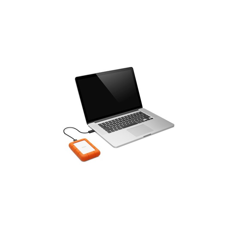 LaCie Rugged Mini disco rigido esterno 2 TB Arancione, Argento