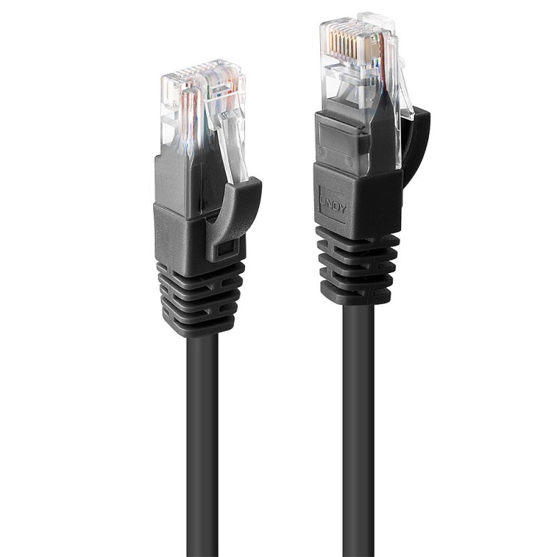 Lindy 48077 cavo di rete Nero 1 m Cat6 U UTP (UTP)