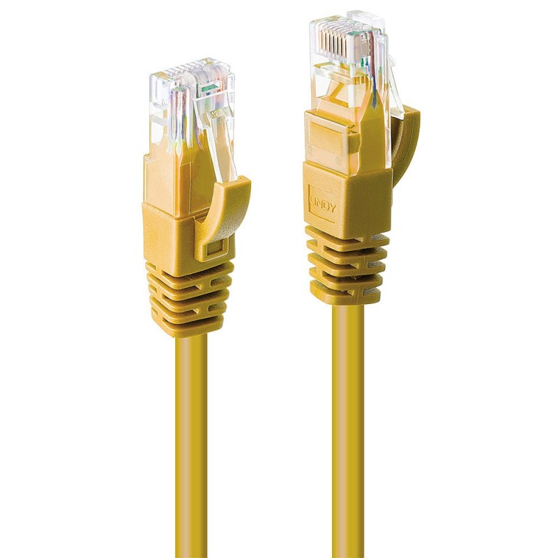 Lindy 48063 cavo di rete Giallo 2 m Cat6 U UTP (UTP)