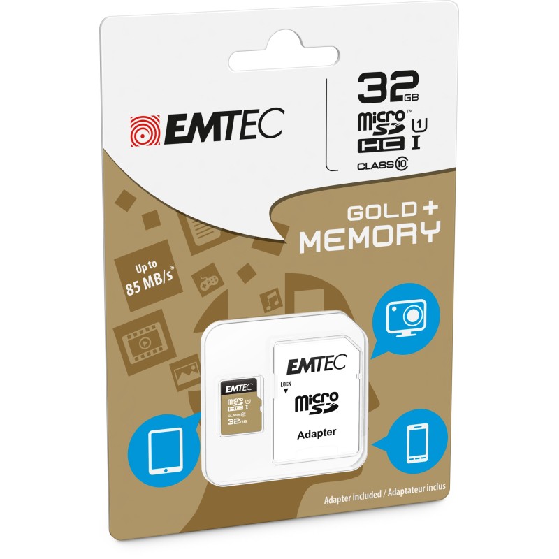 Emtec microSD Class10 Gold+ 32GB MicroSDHC Classe 10