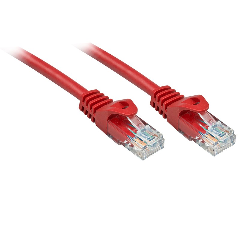 Lindy Rj45 Rj45 Cat6 2m cavo di rete Rosso U UTP (UTP)