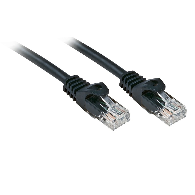 Lindy Rj45 Rj45 Cat6 2m cavo di rete Nero U UTP (UTP)