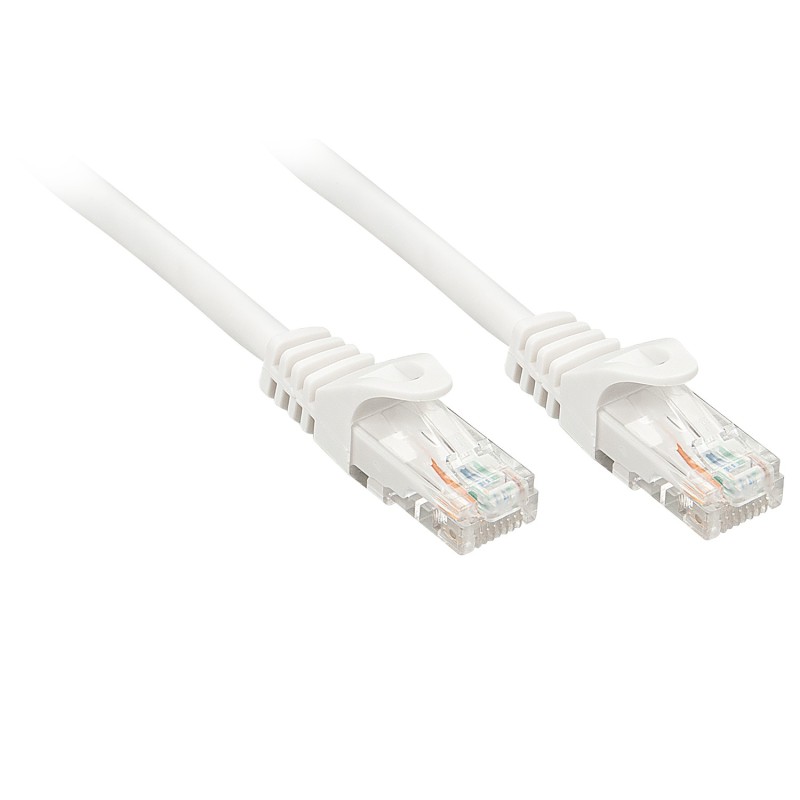 Lindy Rj45 Rj45 Cat6 2m cavo di rete Bianco U UTP (UTP)