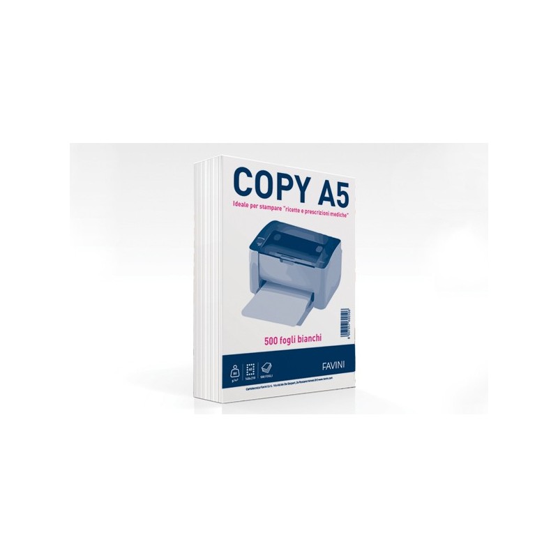 Favini COPY A5 carta inkjet A5 (148x210 mm) 500 fogli Bianco