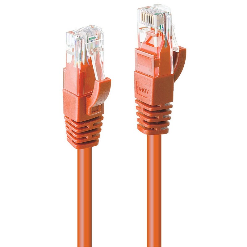 Lindy 48109 cavo di rete Arancione 3 m Cat6 U UTP (UTP)