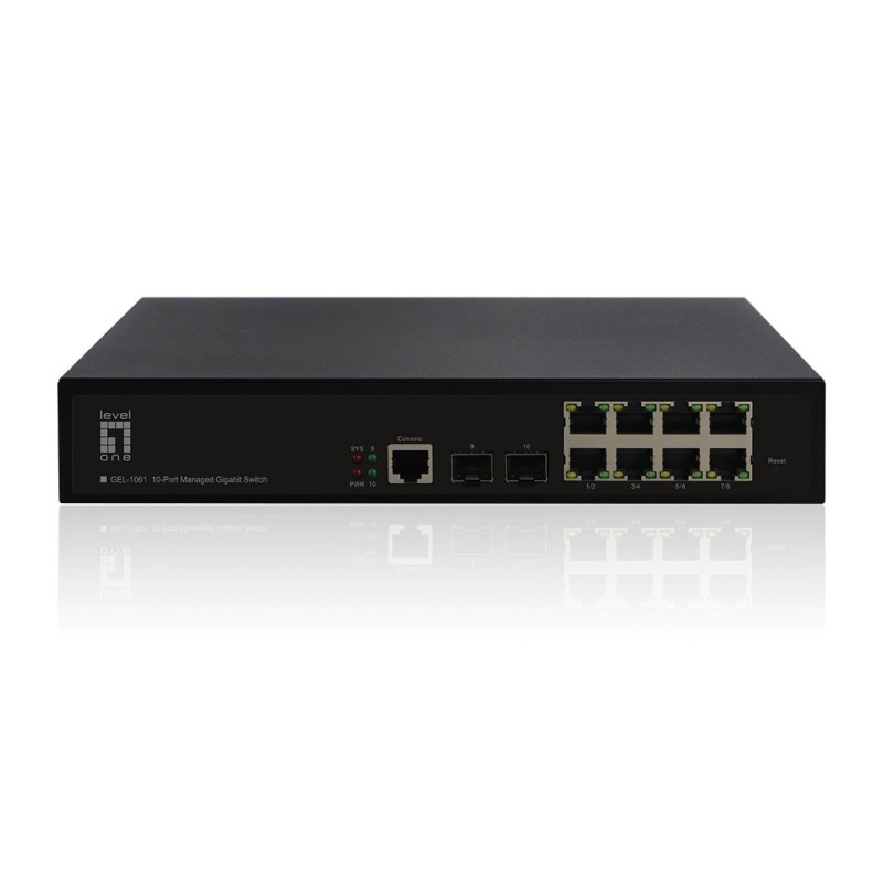 LevelOne GEL-1061 switch di rete Gestito L2 Gigabit Ethernet (10 100 1000) Nero