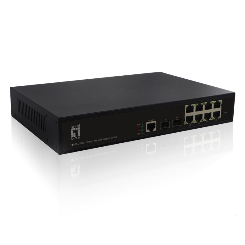 LevelOne GEL-1061 switch di rete Gestito L2 Gigabit Ethernet (10 100 1000) Nero