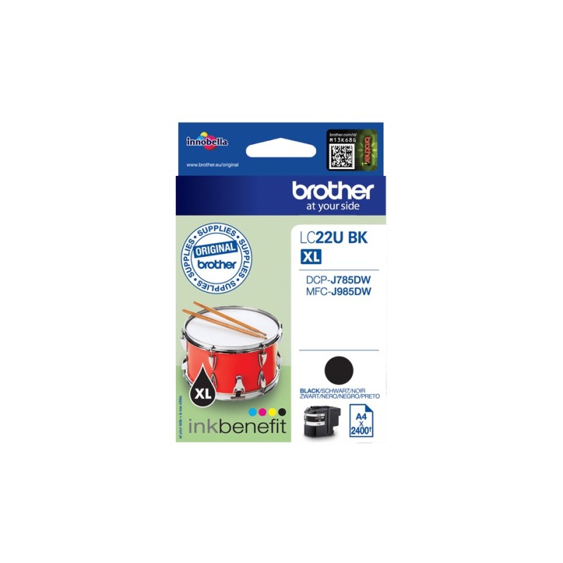 Brother LC22UBK cartuccia d'inchiostro 1 pz Originale Nero