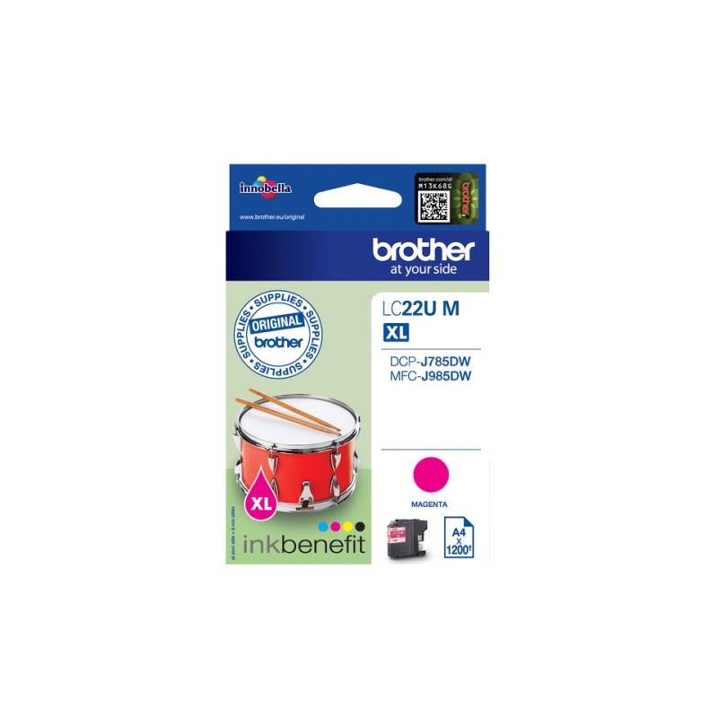 Brother LC22UM cartuccia d'inchiostro 1 pz Originale Magenta