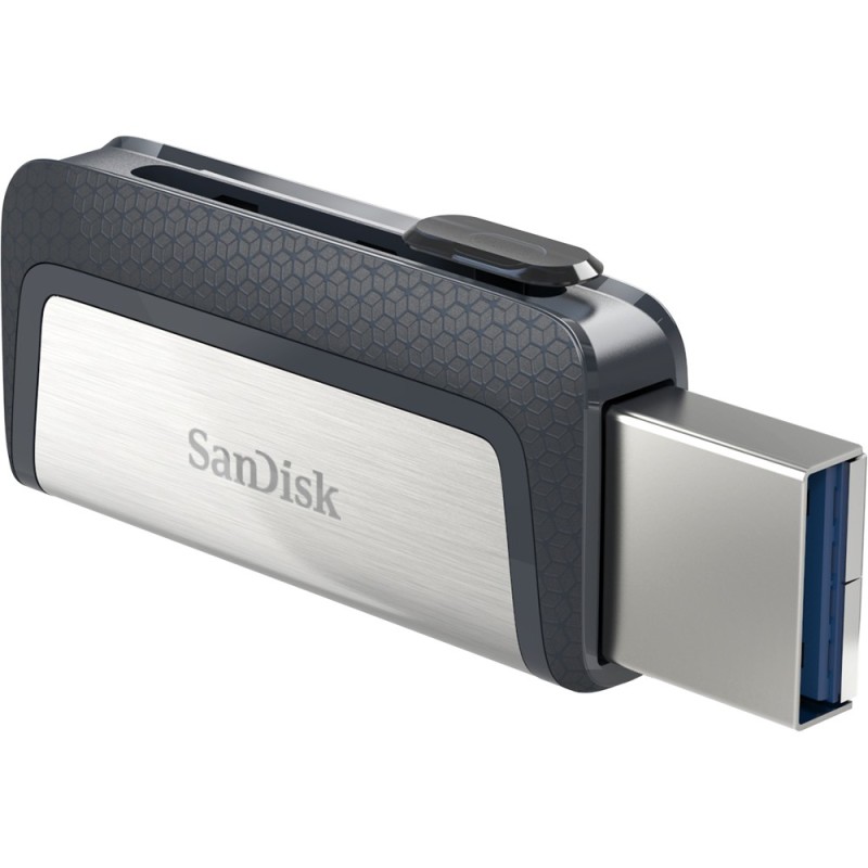 SanDisk Ultra Dual Drive USB Type-C unità flash USB 64 GB USB Type-A   USB Type-C 3.2 Gen 1 (3.1 Gen 1) Nero, Argento