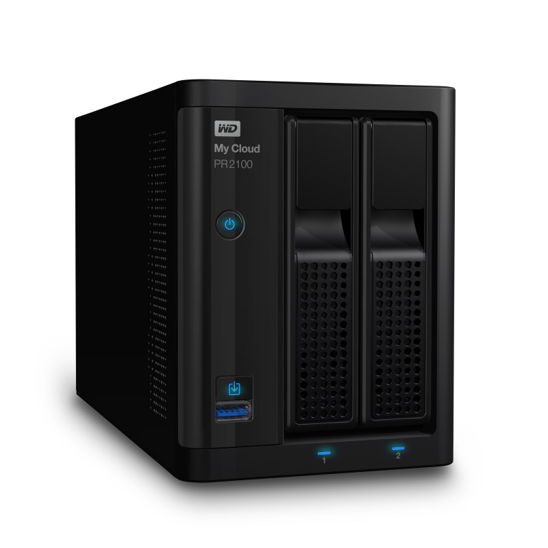 Western Digital My Cloud PR2100 NAS Desktop Collegamento ethernet LAN Nero N3710