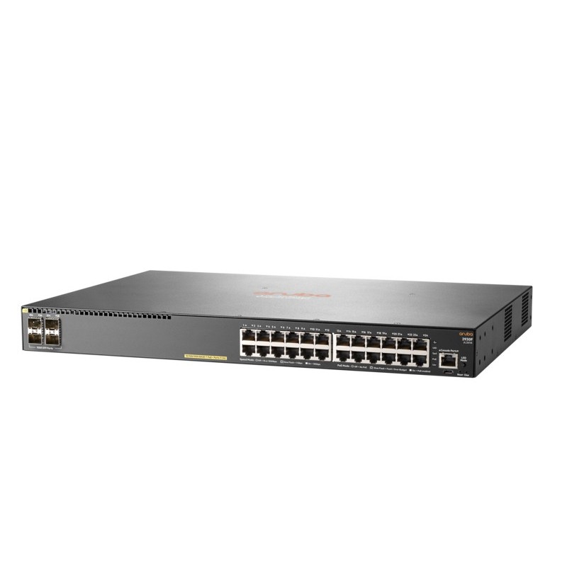 Aruba 2930F 24G PoE+ 4SFP Gestito L3 Gigabit Ethernet (10 100 1000) Supporto Power over Ethernet (PoE) 1U Grigio