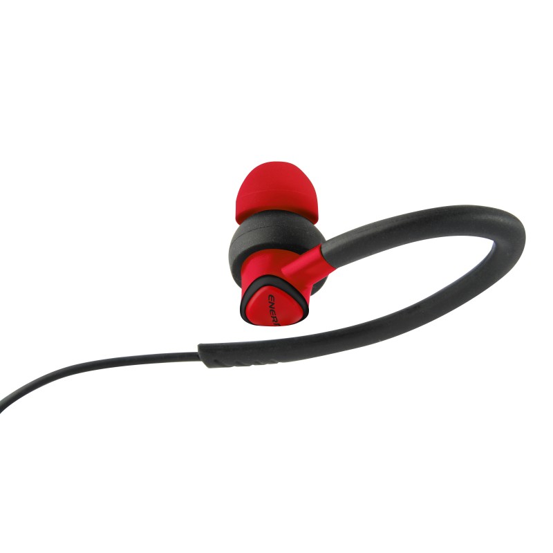 Enermax EAE01-R cuffia e auricolare Cablato A clip, In-ear Sport Nero, Rosso