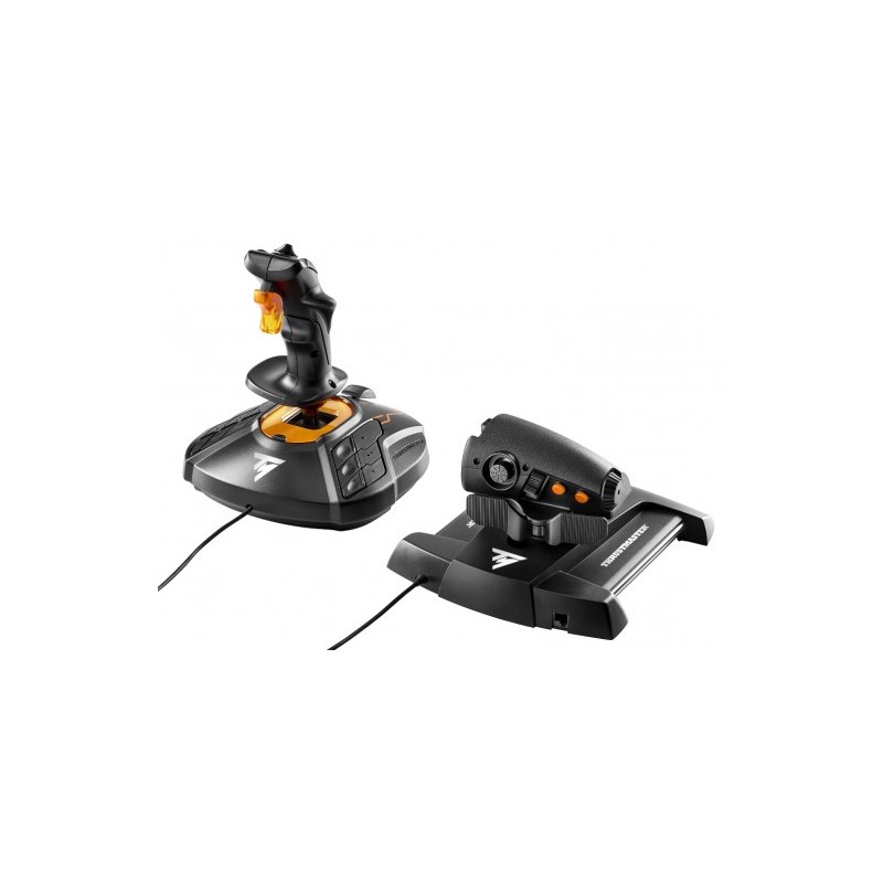 Thrustmaster T-16000M FCS Hotas Nero, Arancione USB Joystick Analogico Digitale MAC, PC