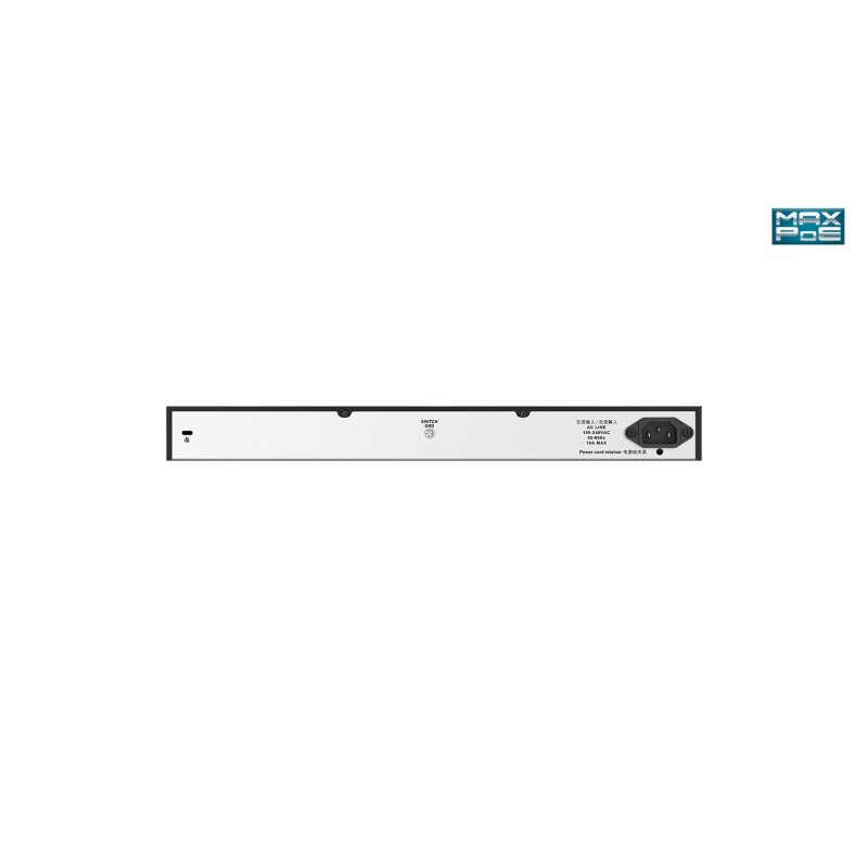 D-Link DGS-1026MP switch di rete Non gestito Gigabit Ethernet (10 100 1000) Supporto Power over Ethernet (PoE) Nero, Grigio