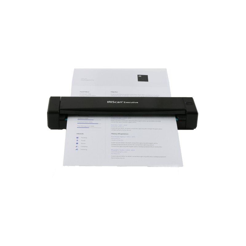 I.R.I.S. IRIScan Executive 4 Scanner a foglio 600 x 600 DPI A4 Nero