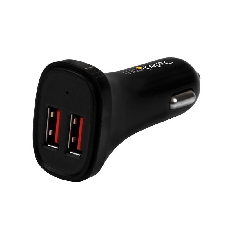 StarTech.com Caricatore da Auto con doppia porta USB - 24W 4.8A - Nero