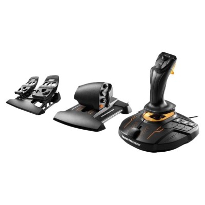 Thrustmaster T-16000M FCS Flight Pack Nero USB Joystick Analogico Digitale MAC, PC