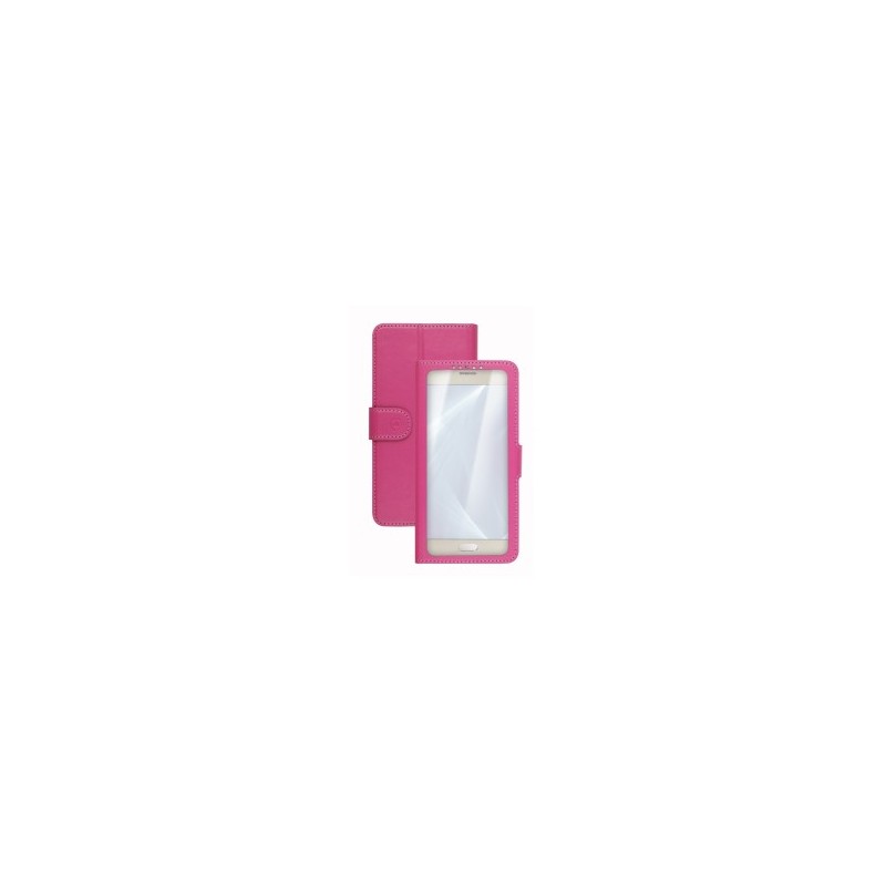 Celly Unica View custodia per cellulare 12,7 cm (5") Custodia a libro Rosa