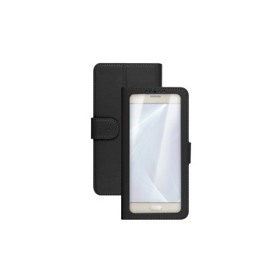 Celly Unica View custodia per cellulare 14 cm (5.5") Custodia a libro Nero