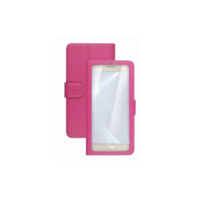 Celly Unica View custodia per cellulare 14 cm (5.5") Custodia a libro Rosa