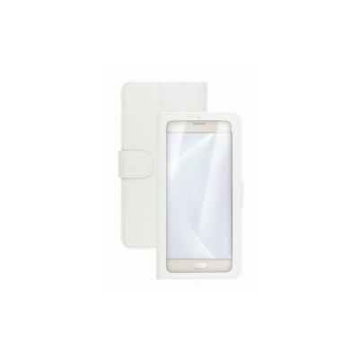 Celly Unica View custodia per cellulare 14 cm (5.5") Custodia a libro Bianco