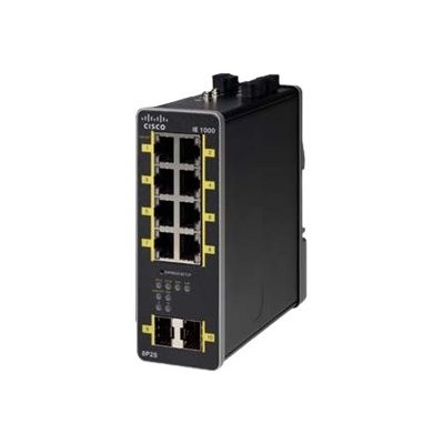 Cisco IE-1000-8P2S-LM switch di rete Gestito Gigabit Ethernet (10 100 1000) Supporto Power over Ethernet (PoE) Nero