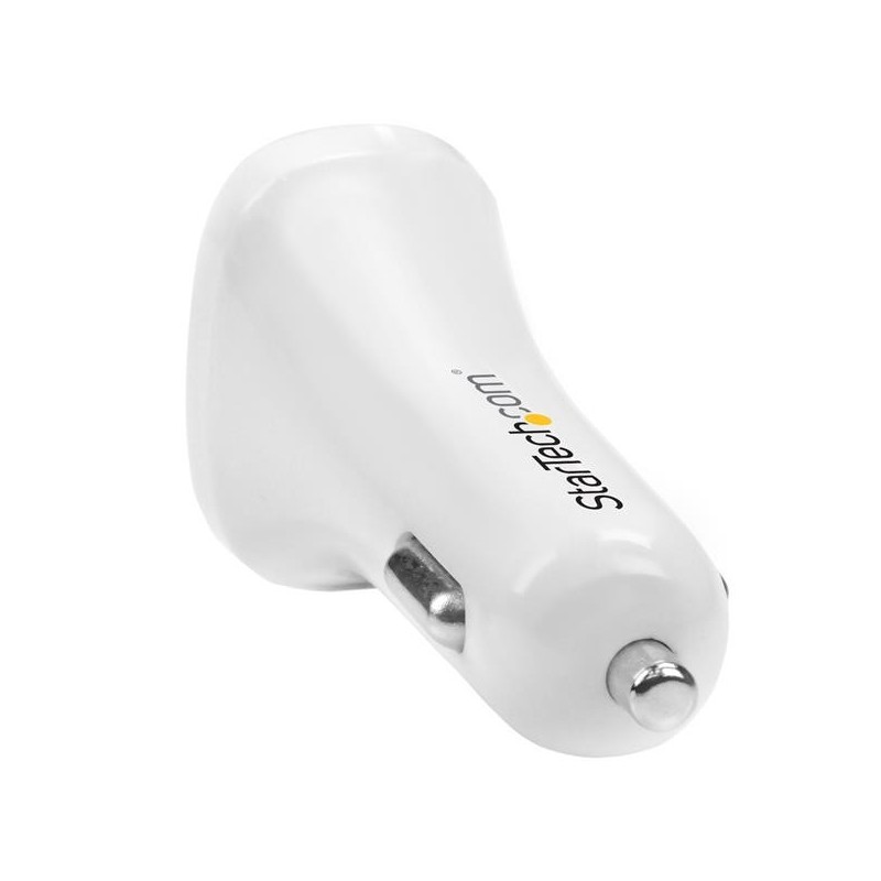 StarTech.com USB2PCARWHS Caricabatterie per dispositivi mobili Universale Bianco Accendisigari Auto