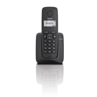 Gigaset A116 Telefono DECT Identificatore di chiamata Nero