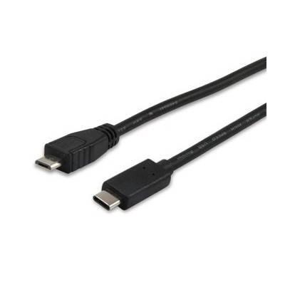 Equip 12888407 cavo USB 1 m USB 2.0 Micro-USB B USB C Nero