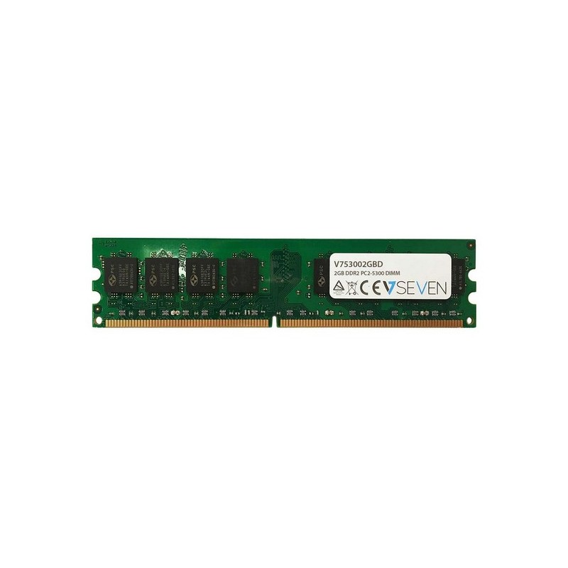 V7 2GB DDR2 PC2-5300 667Mhz DIMM Desktop Módulo de memoria - V753002GBD