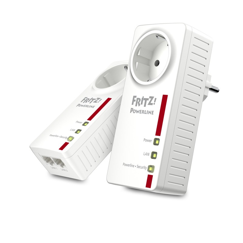 FRITZ!Powerline 1220E 1200 Mbit s Collegamento ethernet LAN Bianco 2 pz