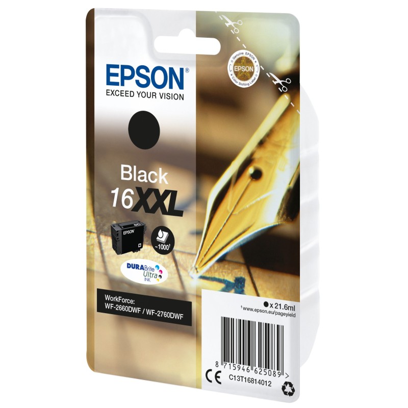 Epson Cartuccia Penna e cruciverba Nero Inchiostri DURABrite Ultra 16XXL