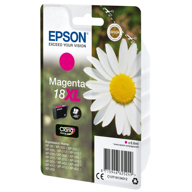 Epson Daisy Cartuccia Margherita Magenta Inchiostri Claria Home 18XL