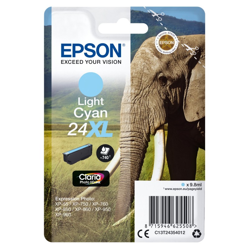 Epson Elephant Cartuccia Ciano chiaro XL