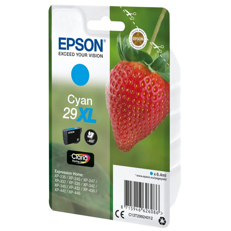 Epson Strawberry Cartuccia Fragole Ciano Inchiostri Claria Home 29XL