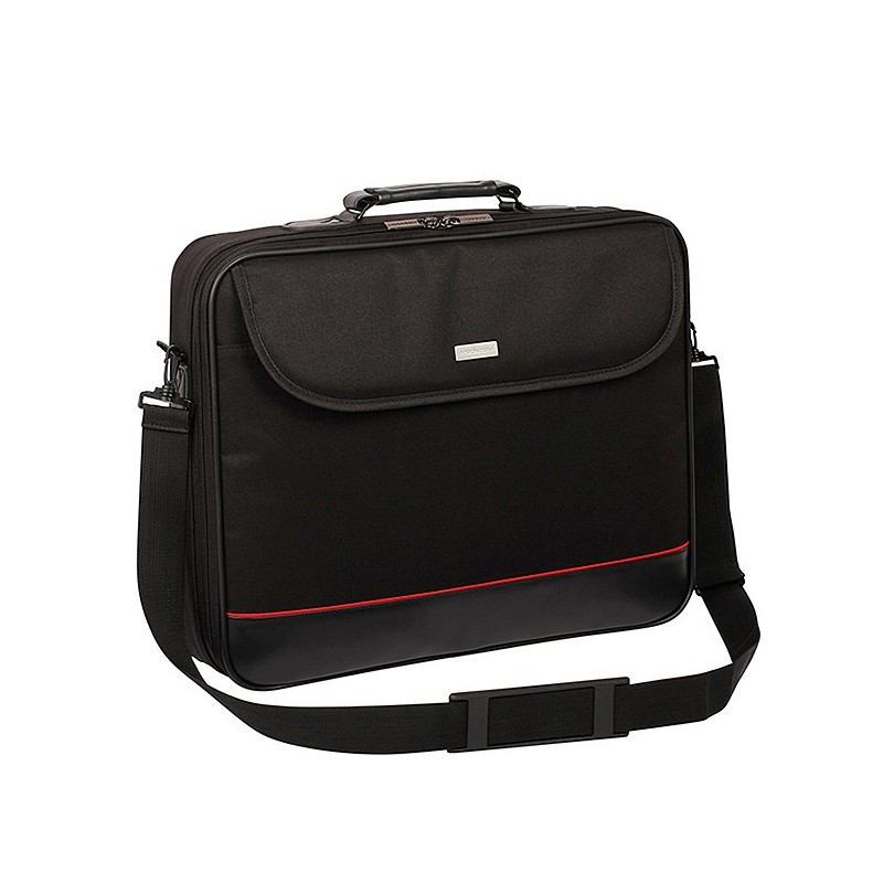 Modecom MARK 39,6 cm (15.6") Borsa da corriere Nero, Rosso