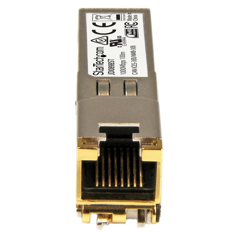 StarTech.com Modulo SFP compatibile con HPE JD089B - 1000BASE-T -SFP a RJ45 Cat6 Cat5e - 1GE Gigabit Ethernet SFP - RJ-45 100m