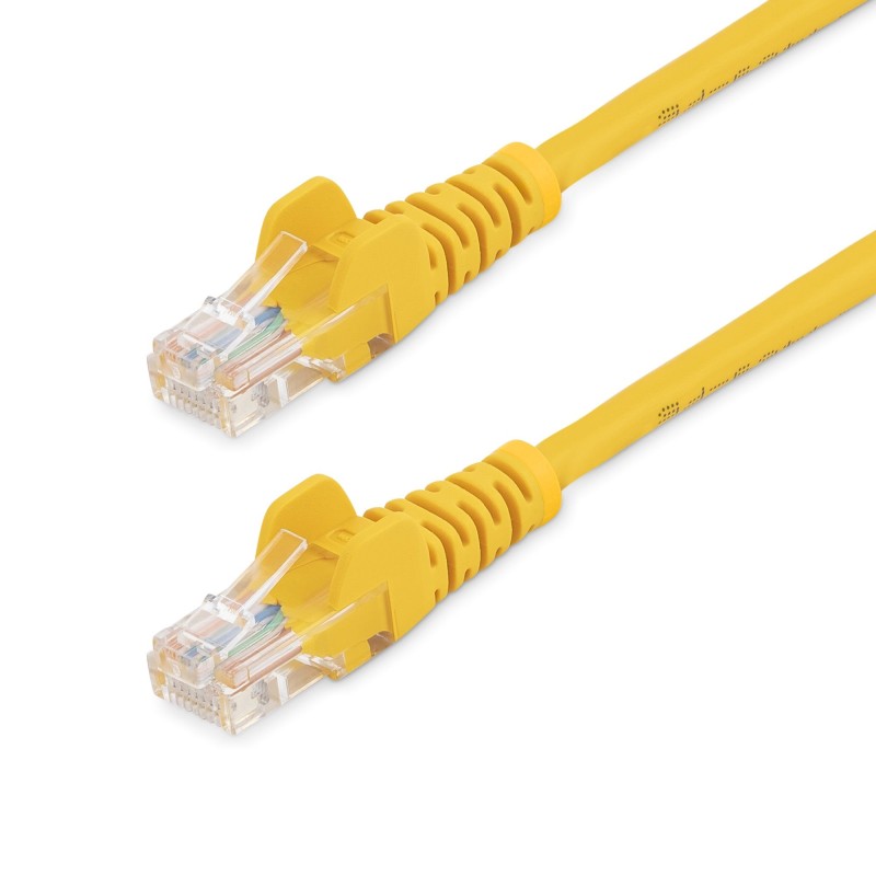 StarTech.com Cavo di Rete da 50cm Giallo Cat5e Ethernet RJ45 Antigroviglio