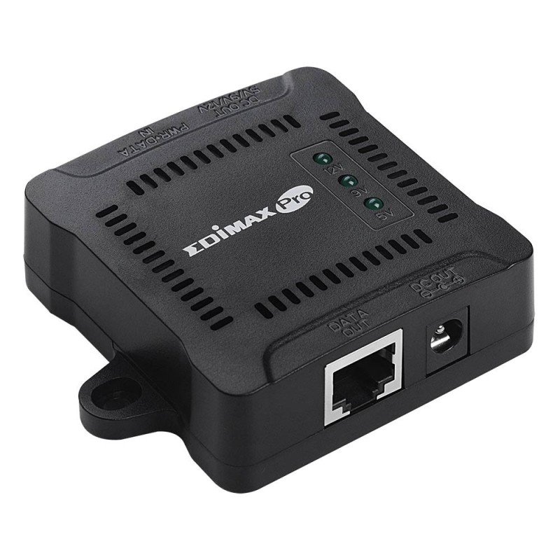 Edimax GP-101ST divisore di rete Nero Supporto Power over Ethernet (PoE)