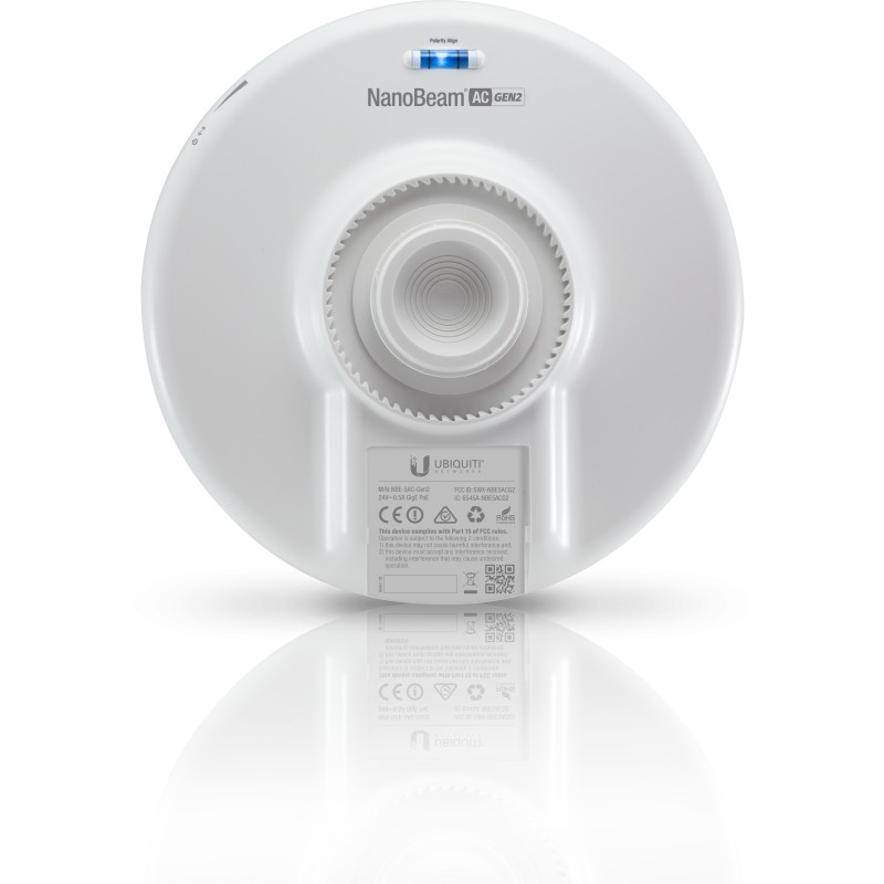 Ubiquiti NanoBeam 5AC Gen 2 Bridge di rete 450 Mbit s Bianco