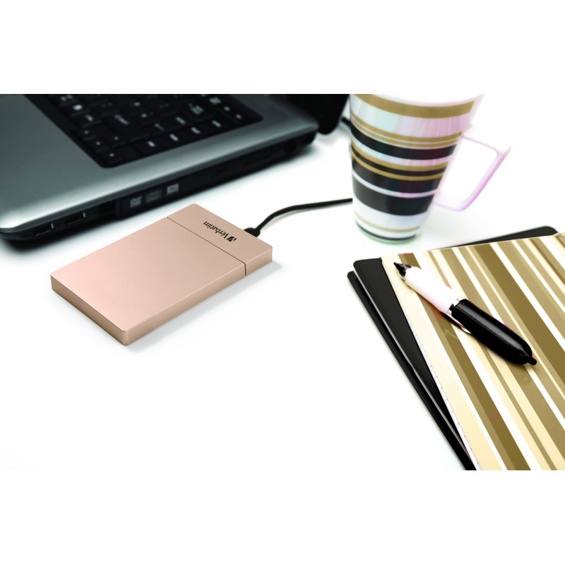 Verbatim Store 'n' Go Enclosure KIT per HDD SSD 2.5'' USB-C 3.1 - Oro