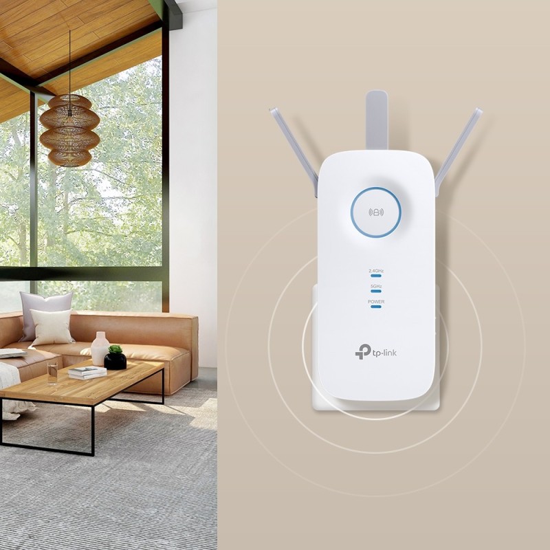 TP-Link RE550 moltiplicatore di rete Ricevitore e trasmettitore di rete Bianco 10, 100, 1000 Mbit s