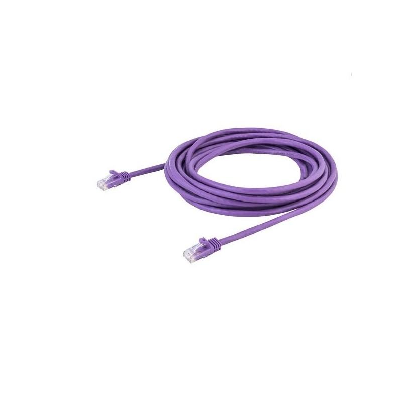 StarTech.com Cavo di Rete Viola Cat6 UTP Ethernet Gigabit RJ45 Antigroviglio - 5m