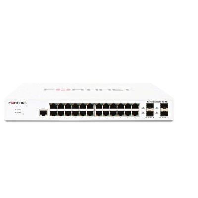 Fortinet FortiSwitch 124E Gestito L2 Gigabit Ethernet (10 100 1000) 1U Bianco