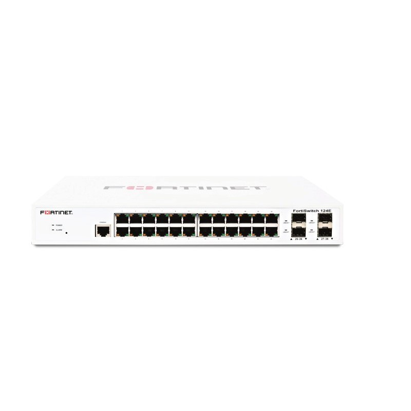 Fortinet FortiSwitch 124E Gestito L2 Gigabit Ethernet (10 100 1000) 1U Bianco