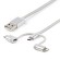 StarTech.com Cavo di ricarica multiplo USB da 1m - Adattatore da USB a Micro-USB o USB-C o Lightning per iPhone   iPad   iPod  