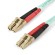 StarTech.com Cavo in fibra ottica multimodale da LC UPC a LC UPC OM4 da 2 m - Fibra LOMMF VCSEL Zipcord da 50 125 µm, Reti 100G