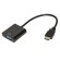 Link Accessori LKADAT10 cavo e adattatore video 0,15 m HDMI + 3.5mm VGA (D-Sub) + 3.5mm Nero